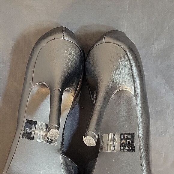 QUPID LEATHER UPPER POINTED TOE SEQUIN BEADED HIGH HEEL D'ORSAY SHOE - Picture 10 of 12